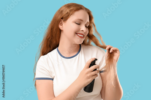 Beautiful young redhead wom...