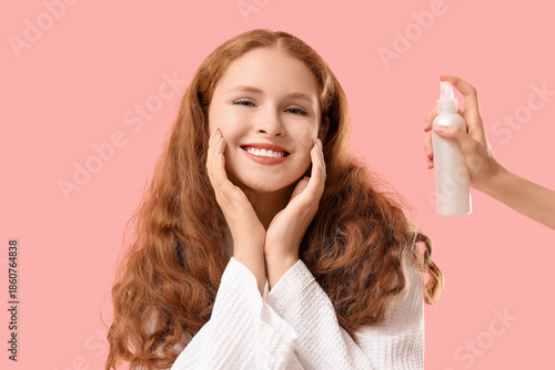 Beautiful young redhead wom...