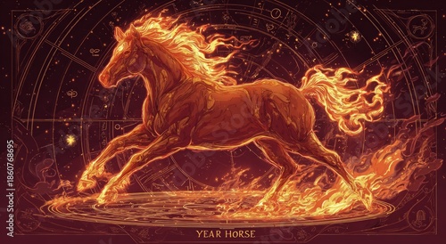 Fire Horse Chinese New Year 2026 Majestic Zodiac Energy