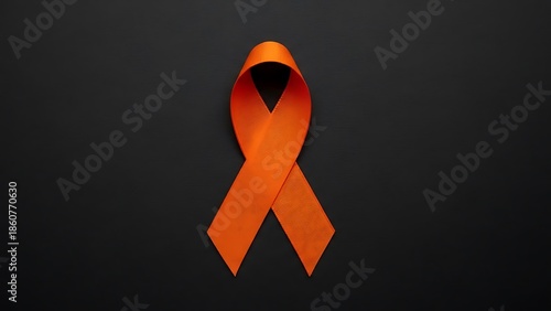 bright orange human trafficking awareness ribbon