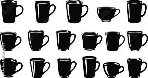 Chess king and magnifying glass line icon set, vector illustration of strategy analysis, game research, and logical thinking isolated on white background.