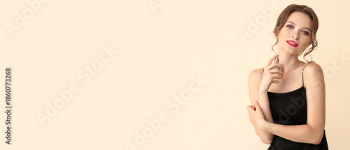Beautiful young woman with ...