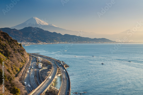 薩埵峠からの富士山の眺望