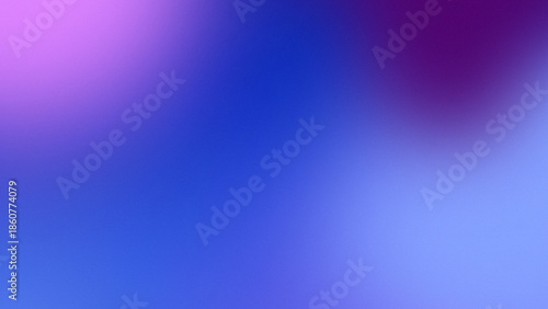 Blue and violet grainy abstract gradient background with soft focus