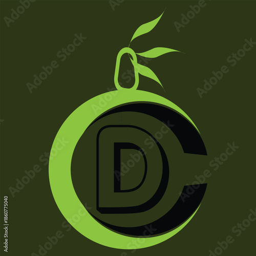 This logo features a modern circular emblem with the letter “D” at its center, symbolizing development, design, and growth. The green color palette represents nature, freshness, sustainability,