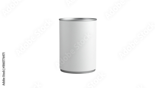 Wallpaper Mural A white can with a silver lid on transparent background for product packaging design Torontodigital.ca