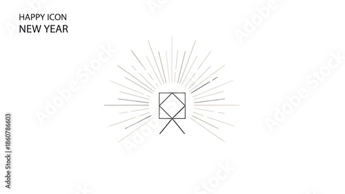 Festive Design, Graphic Illustration, Modern Style, Joyful Atmosphere