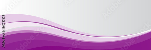 Purple abstract wave background with smooth curves and gradient layers. vector Eps 10