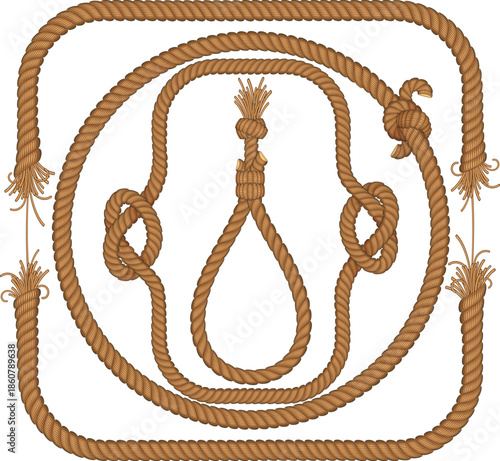 Concentric circular frames and central loops, 