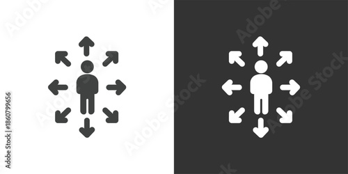 Career Opportunities icon. Solid glyph series icon