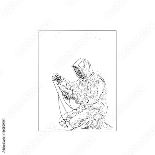 Conceptual Empty Black Background with Copy Space, Minimalist Design, and Deep Dark Tones for Versatility