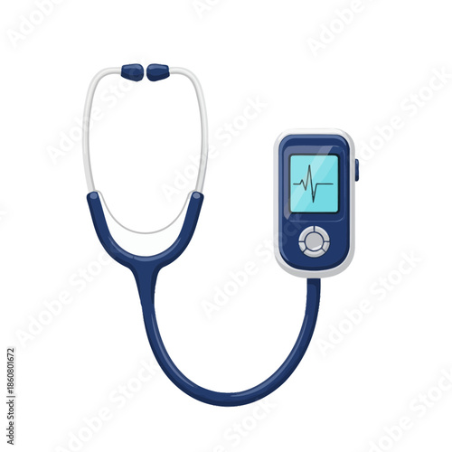 Electronic Stethoscope with Heart Rate Monitor