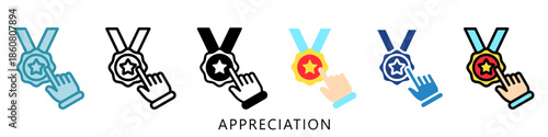 Appreciation Mini Illustration Icon. Use For Modern Concept, Print, Ui, Ux Kit, Web And App Development. Vector Related To Business Finance, Management And More