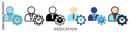 Dedication Mini Illustration Icon. Use For Modern Concept, Print, Ui, Ux Kit, Web And App Development. Vector Related To Business Finance, Management And More