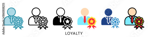 Loyalty Mini Illustration Icon. Use For Modern Concept, Print, Ui, Ux Kit, Web And App Development. Vector Related To Business Finance, Management And More