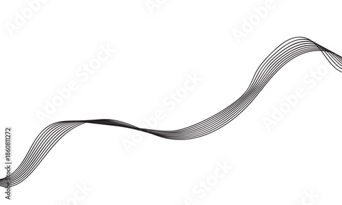 fork isolated on white black line web
