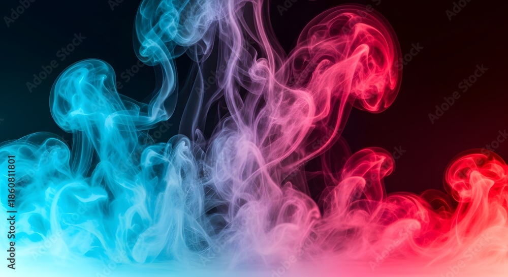 Obraz premium colorful smoke on black