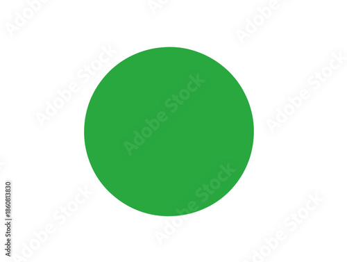Grüner Kreis mit transparentem Hintergrund als vielseitiges Vektordesignelement für Web, App und Marketing.