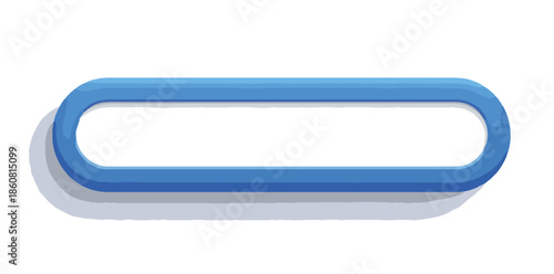 Marco azul rectangular con bordes redondeados y espacio transparente en blanco, ideal para texto o logotipo en diseño web moderno.