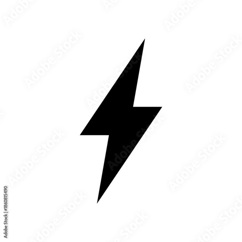Free Download Lightning bolt icon isolated on white background. Vintage flash symbol, thunderbolt with grunge texture. Simple lightning strike sign. Vector illustration - GFXLoad