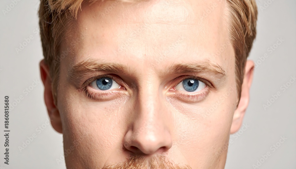 Fototapeta premium Intense blue eyes portrait