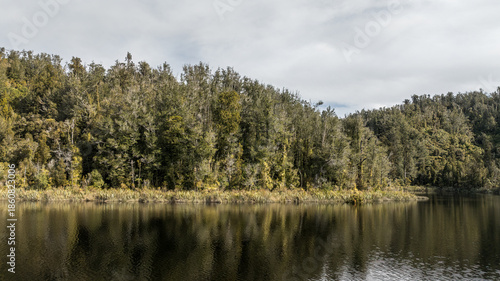 The very remote Lake Hanlon in the forest south of Karamea