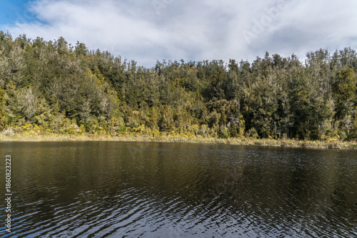 The very remote Lake Hanlon in the forest south of Karamea