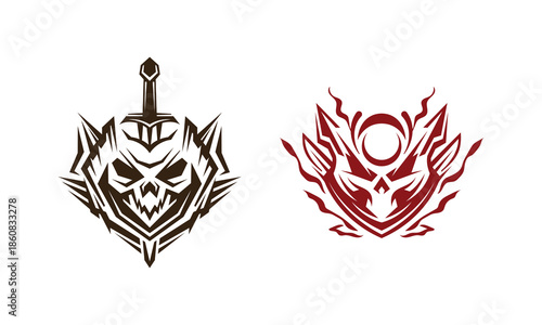 Skull Elite Vanguard Defense Logo