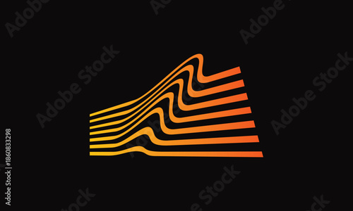 Dynamic Echo Frequency Wave Logo