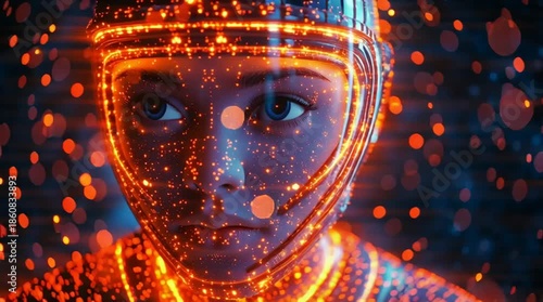 The Power of AI Technology Futuristic Digital Innovation Scene Generative AI