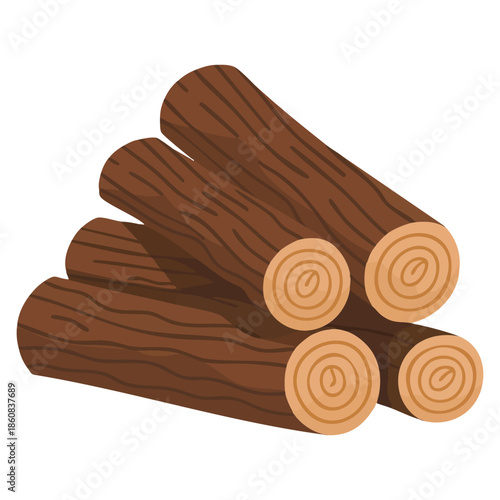 Pile of firewood illustration campfire bonfire wooden stack vector artwork ideal for camping outdoor adventure rustic design and warm cozy themed graphics