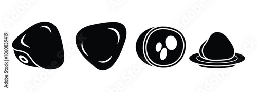 Collection of Abstract Botanical Elements for Natural Wellness and Herbal Product Design