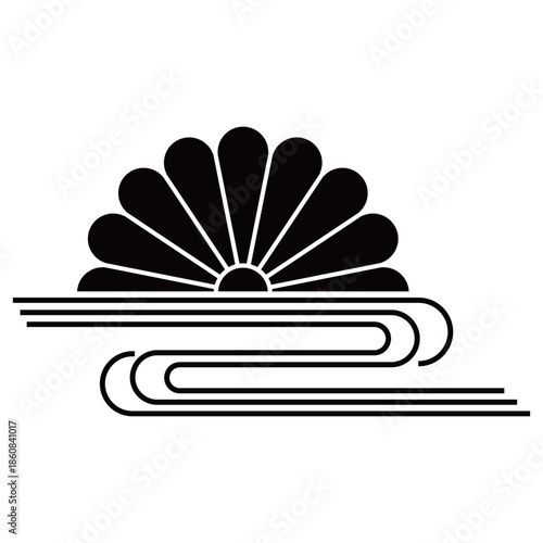 家紋です。菊水といいます