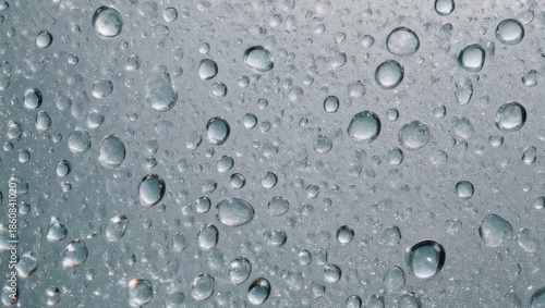 Raindrops on a Window - A Close-Up of Water Droplets.
