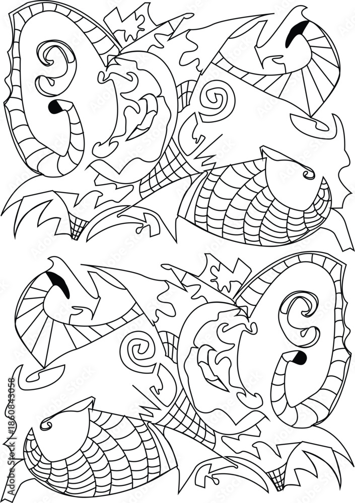 Fototapeta premium Seamless pattern with abstract background.