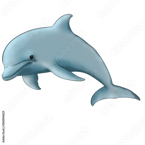 Dolphin  illustration digital drawing