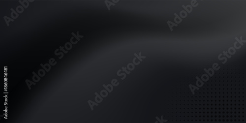 Top elegant black vector. Limbo dark grey spotlight background. Abstract 3d backdrop for product presentation. Modern