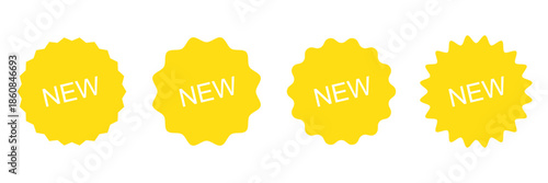New tag symbol icon, new product, novelty, newest item. new badge vector icon . special offer tag .
