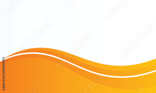 orange and white business wave banner background. overlapping vector waves background. vector Eps 10