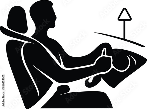 Night Driving Curve Warning Convertible Adventure Silhouette