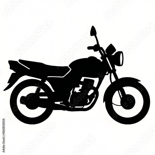 motorcycle on a white background Motor bike colouring   page