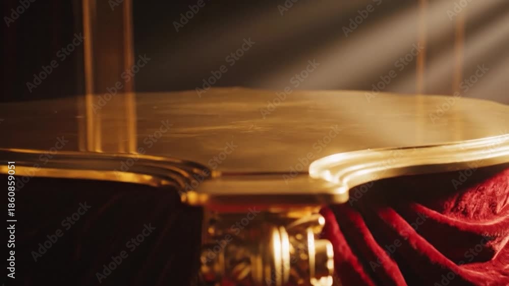 custom made wallpaper toronto digitalGolden stage spotlight red curtain dramatic performance.