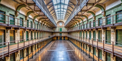 Cells in Crumlin Road Gaol cellblock