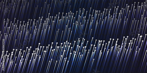 Abstract technology background with glowing lines and dots, futuristic data flow, and digital network concepts. With a modern and simple design.