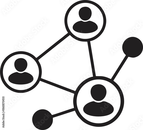Social Network Connection Nodes 
