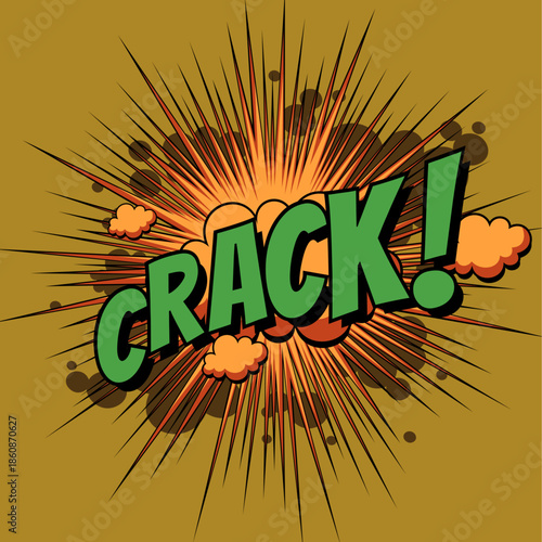 Crack Expression Comic Illustration background