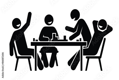 Happy Classroom Students Engagement Teacher Icon