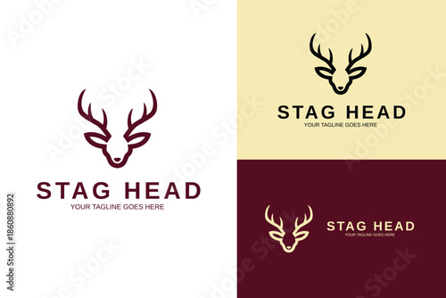 head of deer elk moose antler animal wildlife