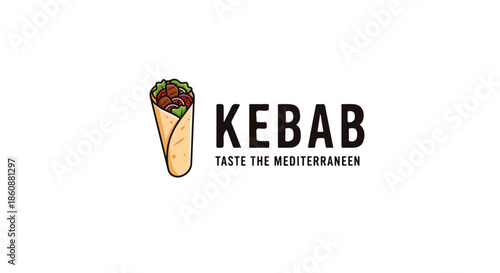 Kebab Logo Vector Design – Modern Fast Food and Middle Eastern Restaurant Branding
