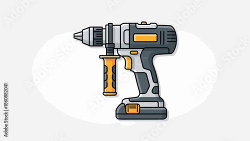 Cordless Electric Drill Tool Machine.